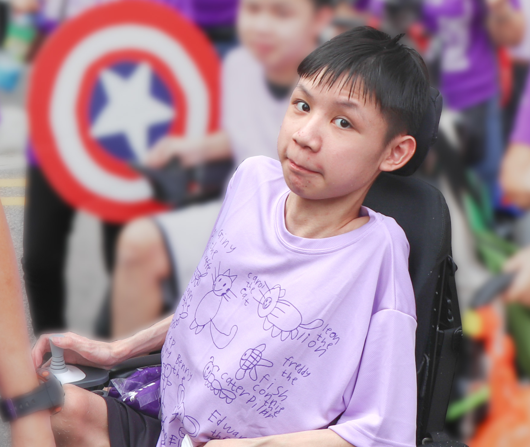 Ernest Wong from Muscular Dystrophy Association Singapore.