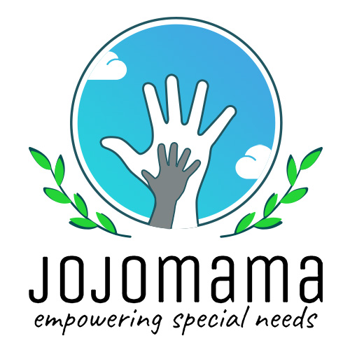 Logo of Jojomama, with tagline 
