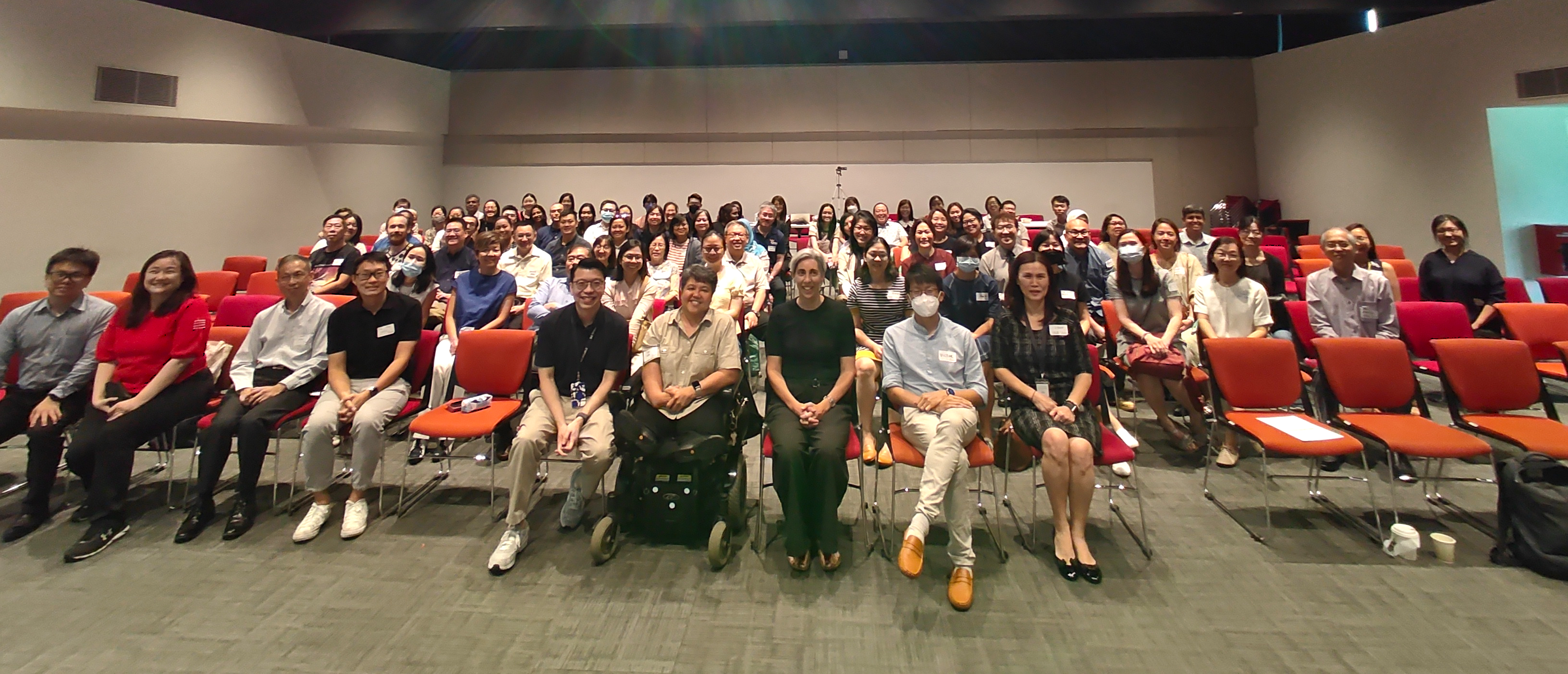 Participants pose for a group photo with Professor Jennifer Smith-Merry.